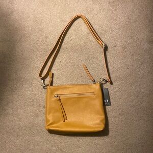 Joy Susan Mustard Crossbody Bag